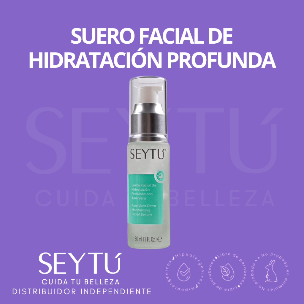 Suero Facial de hidratacion profunda Con Aloe Vera Seytu 1